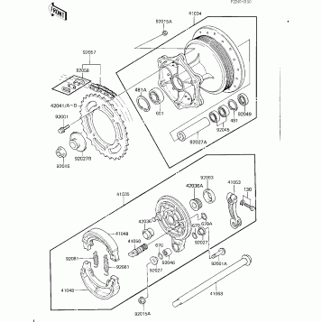 REAR HUB/BRAKE/CHAIN