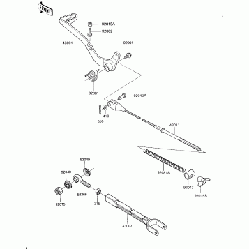 BRAKE PEDAL/TORQUE LINK