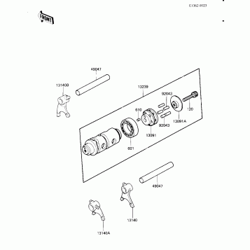 GEAR CHANGE DRUM & FORKS