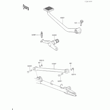 BRAKE PEDAL/TORQUE LINK