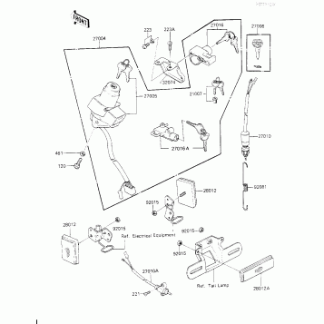 IGNITION SWITCH/LOCKS/REFLECTORS