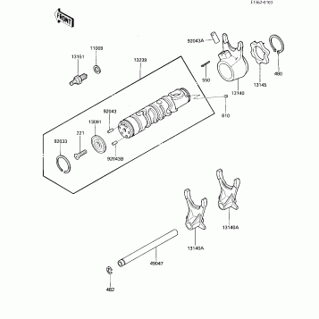 GEAR CHANGE DRUM & FORKS