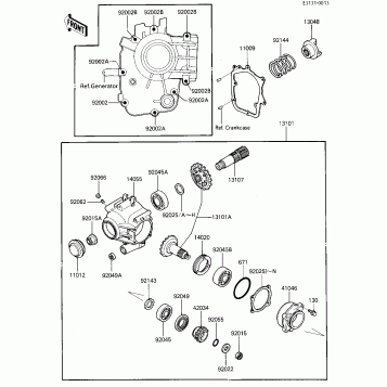 FRONT BEVEL GEARS