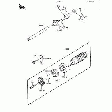 GEAR CHANGE DRUM & FORKS