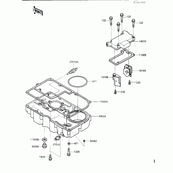 BREATHER COVER/OIL PAN (-E/NO. 003101)
