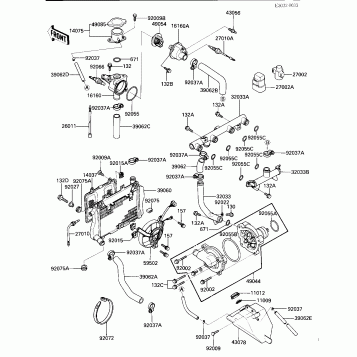 RADIATOR/FAN/WATER PUMP (-E/NO. 003101)