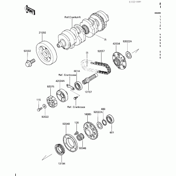 SECONDARY SHAFT/STARTER CLUTCH