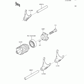 GEAR CHANGE DRUM & FORKS