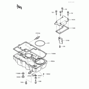 BREATHER COVER/OIL PAN
