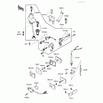 IGNITION SWITCH/LOCKS/REFLECTORS
