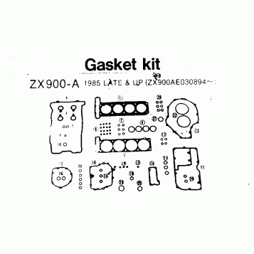GASKET KIT ZX900-A 1985 LATE & UP (ZX900