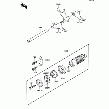 GEAR CHANGE DRUM & FORKS