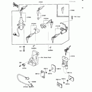IGNITION SWITCH/LOCKS/REFLECTORS