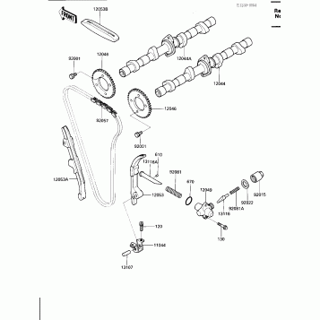 CAMSHAFTS/CHAIN/TENSIONER