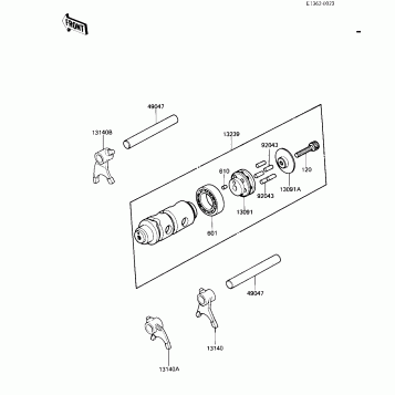 GEAR CHANGE DRUM & FORKS