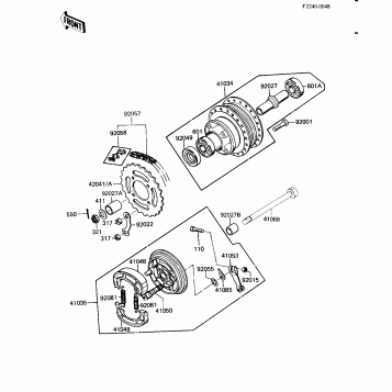 REAR HUB/BRAKE/CHAIN