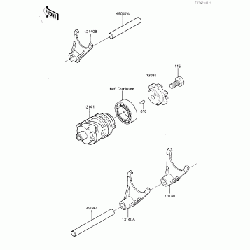 GEAR CHANGE DRUM & FORKS