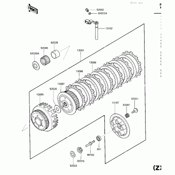 CLUTCH (ZX600AE046301-051066)