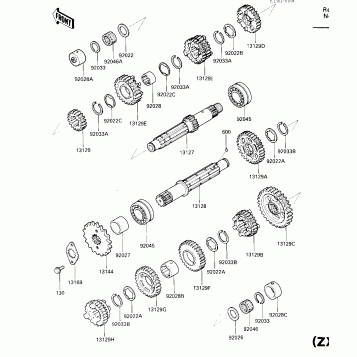 TRANSMISSION (ZX600AE051056-)