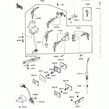 IGNITION SWITCH/LOCKS/REFLECTORS