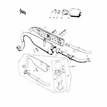 AIR CLEANER/MUFFLER ('71-'75)