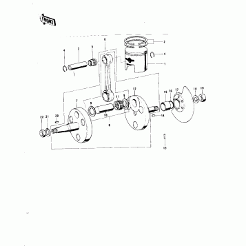 CRANKSHAFT/PISTON/ROTARY VALVE