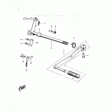 GEAR CHANGE MECHANISM