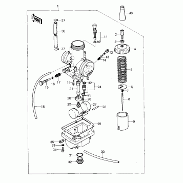 CARBURETOR (KX80-A2)