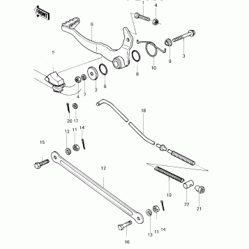 BRAKE PEDAL/TORQUE LINK