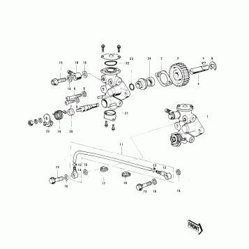 OIL PUMP ('73-'75 MC1/MC1-A/MC1-B)