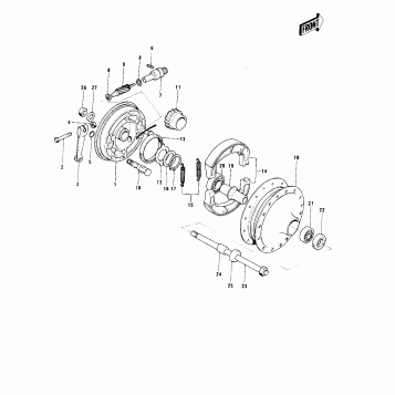 FRONT HUB/BRAKE (MC1)