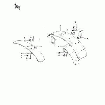 FENDERS ('73-'75 MC1/MC1-A/MC1-B)