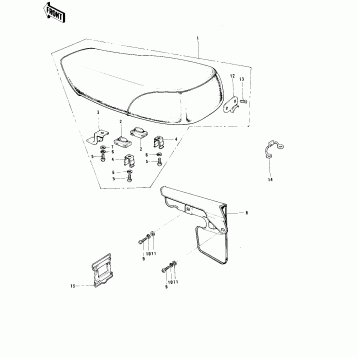 SEAT/CHAIN COVER (MC1)