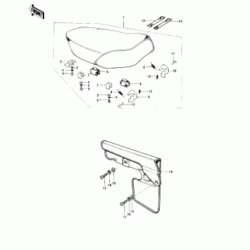 SEAT/CHAIN COVER (MC1-A/B)
