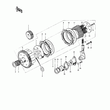 CLUTCH ('74-'75 MC1M/MC1M-A)