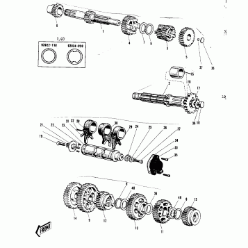 TRANSMISSION /CHANGE DRUM ('69-'73)