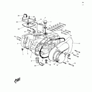 ENGINE COVERS (EXCEPT G3SS-C) ('69-'73)
