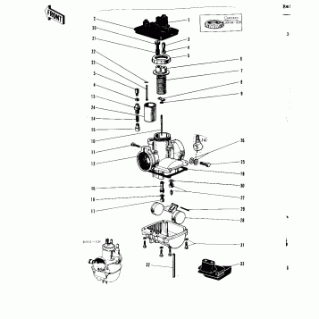 CARBURETOR ('69-'73)