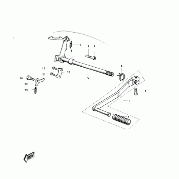GEAR CHANGE MECHANISM ('74-'75)