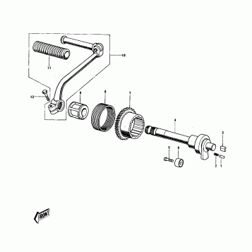 KICKSTARTER MECHANISM ('74-'75)