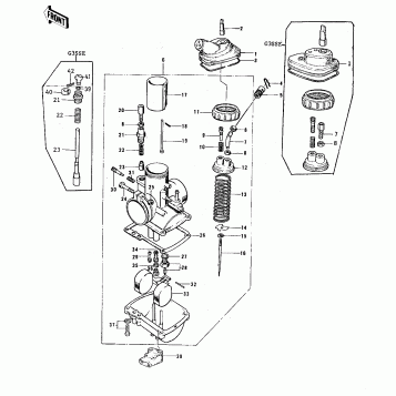 CARBURETOR ('74-'75)