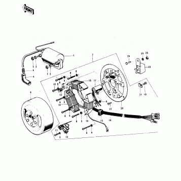 IGNITION/GENERATOR ('74-'75)