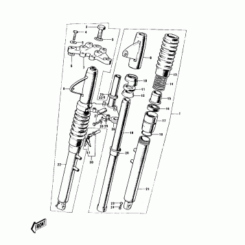 FRONT FORK ('74-'75)