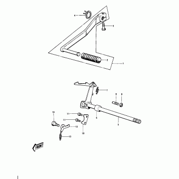 GEAR CHANGE MECHANISM ('70-'73)
