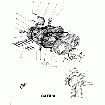 ENGINE COVERS G4TR/A ('70-'73)