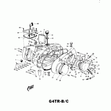 ENGINE COVERS G4TR-B/C 1/2 ('70-'73)