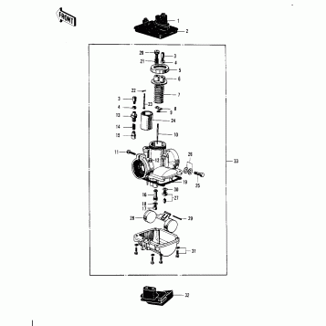 CARBURETOR ('70-'73)