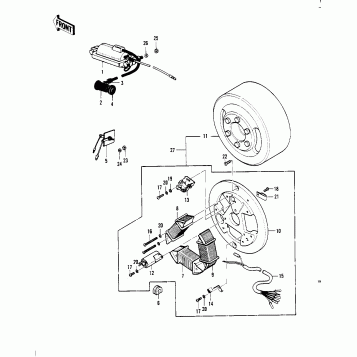 IGNITION/GENERATOR ('70-'73)