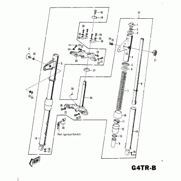 FRONT FORK G4TR-B ('70-'73)