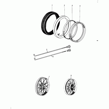 WHEELS/TIRES ('70-'73)